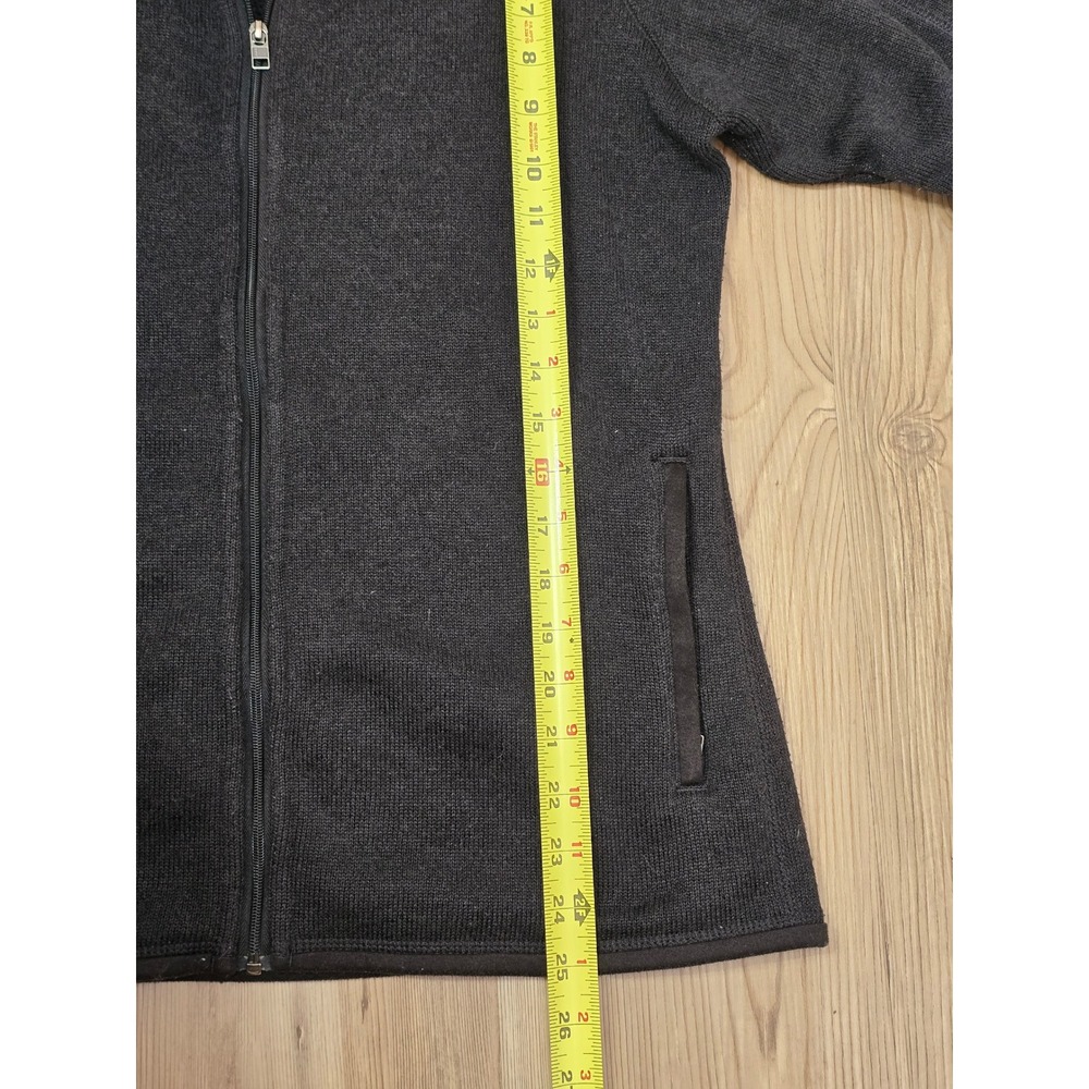 Patagonia Better Sweater Full Zip Jacket Womens Large Charcoal Grey Fleece 25538 - Picture 9 of 11